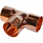 Copper capillary equal  tee 15 mm