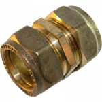 Copper to copper compression coupling 15 mm