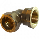 copper to female compression elbow 22 mm
