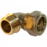 copper to male compression elbow 22 mm