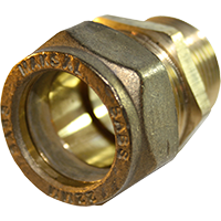 Copper to male compression coupling 22 mm